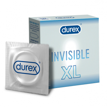 DUREX INVISIBLE XL EXTRA LARGE da 3 pezzi